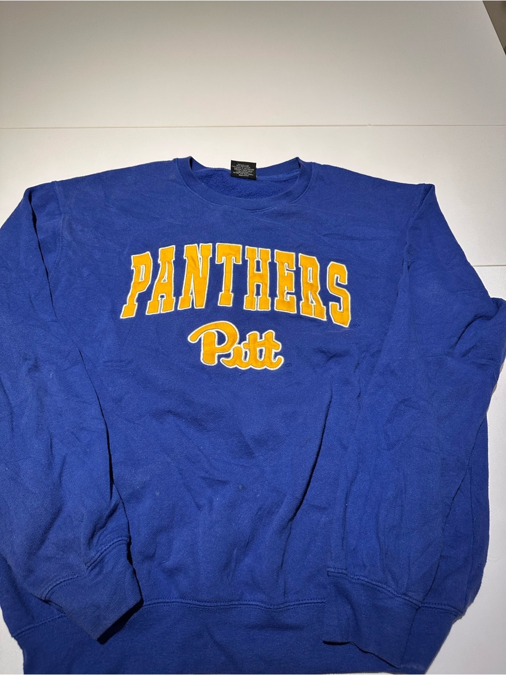 Colosseum Royal Blue Crewneck with Gold Script